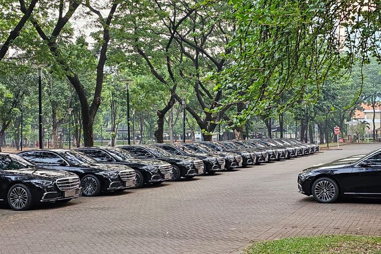 60 Mercedes-Benz S-Class untuk Tamu VVIP Pelantikan Prabowo